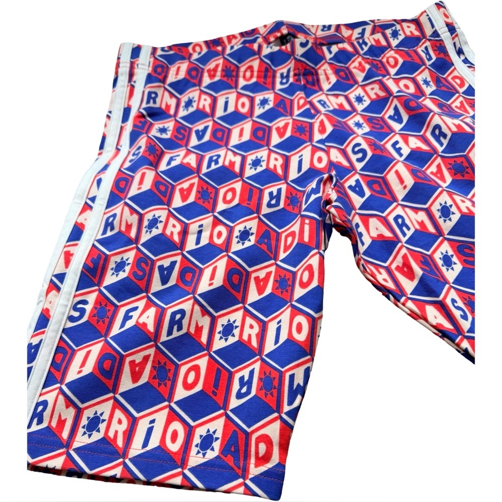 Adidas x FARM Rio Oasis Night Bike Shorts NWT | Women’s M | 9” Inseam - Picture 11 of 16